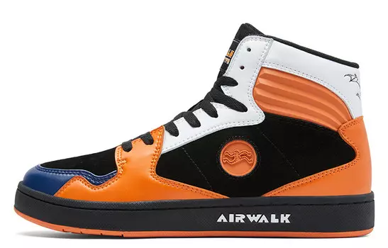 Кеды мужские, обувь для скейтбординга высокая оранжевый Airwalk