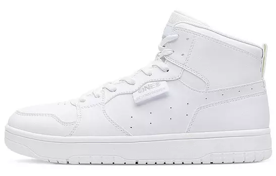 Кеды мужские, обувь для скейтбординга высокая ярко-белый 361°