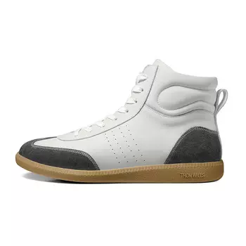 Кеды мужские, обувь для скейтбординга высокая темная с оттенком белого Thom Wills, цвет Dark Gray/White G771