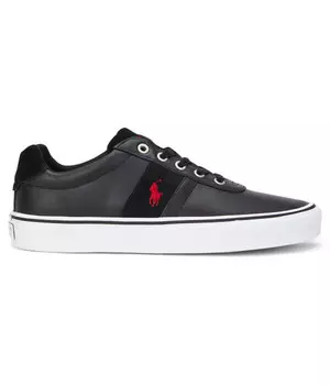 Кеды мужские Polo Ralph Lauren кожаные с логотипом бренда, черный