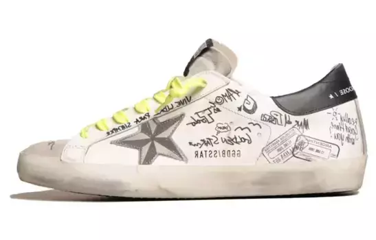 Кеды мужские с низким верхом Golden Goose, белый/серый/черный