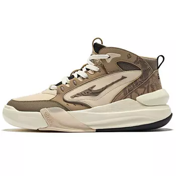 Кеды мужские, Tang Palace Night Garden обувь для скейтбординга Средний Топ Березовый Цвет Серый Коричневый Erke