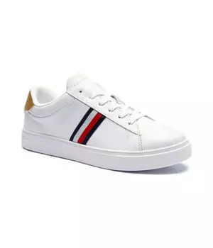 Кеды мужские Tommy Hilfiger кожаные с полосками, белый