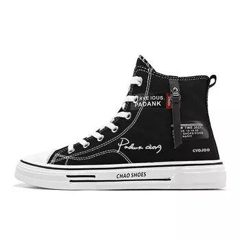 Кеды мужские высокие черные Cvojoo