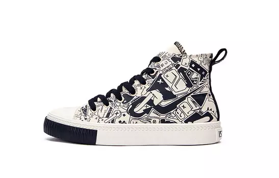 Кеды мужские высокие черные Istep