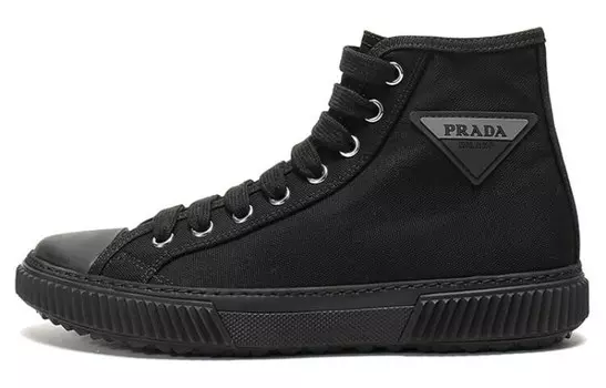 Кеды мужские высокие черные Prada