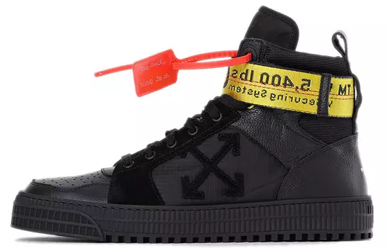 Кеды мужские высокие Off-White, черный
