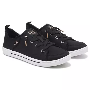 Кеды на платформе Bobs b cute 2.0 slip on canvas sneaker Skechers, black canvas