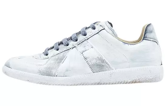 Кеды низкие Maison Margiela, бело-серебряный