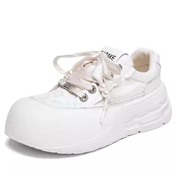 Кеды NRDROFFICIAL Skateboard Shoes Women's Low-Top, белый