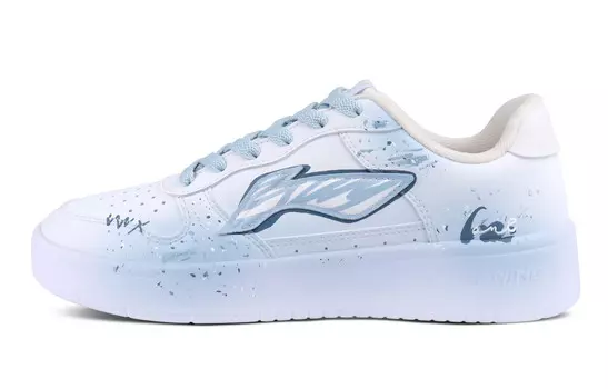 Кеды, обувь для скейтборда Pontoon Boats Unisex Low-Top Blue Lining