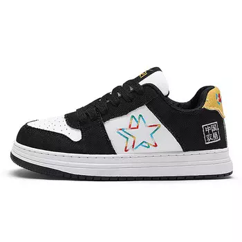 Кеды, обувь для скейтборда унисекс с низким верхом Double Star 88, черный/белый