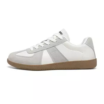 Кеды, обувь для скейтборда унисекс с низким верхом Deerway, белый/черный