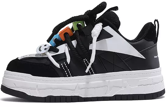 Кеды, обувь для скейтборда унисекс с низким верхом Heedimensional, черный/белый/коричневый