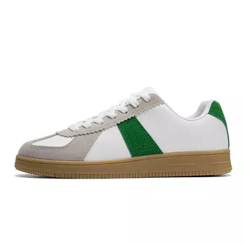 Кеды, обувь для скейтборда унисекс с низким верхом Dm, белый/зеленый