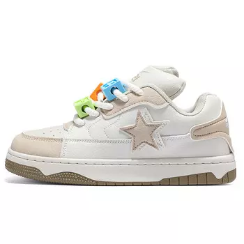 Кеды, обувь для скейтборда унисекс с низким верхом Double Star 88, черный/белый