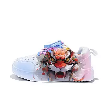 Кеды, обувь для скейтборда унисекс с низким верхом Cold Cicadas Yesterday, белый/розовый/голубой