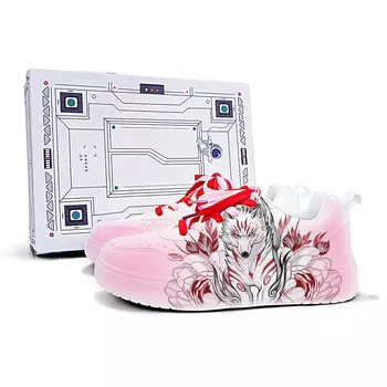 Кеды, обувь для скейтборда унисекс с низким верхом Cold Cicadas Yesterday, белый/розовый