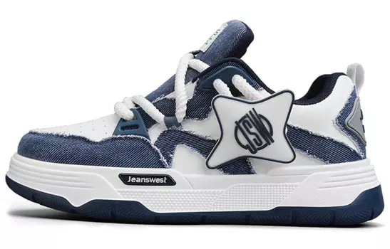 Кеды, обувь для скейтборда унисекс с низким верхом Jeanswest, синий