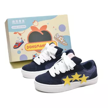 Кеды, обувь для скейтборда унисекс с низким верхом Anime Story, розовый/белый