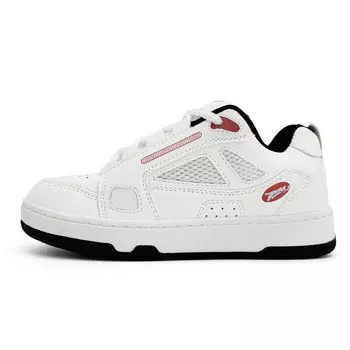 Кеды, обувь для скейтборда унисекс с низким верхом Little Red Man, белый/черный