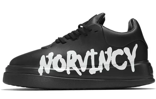 Кеды, обувь для скейтборда унисекс с низким верхом Norvincy, черный/белый