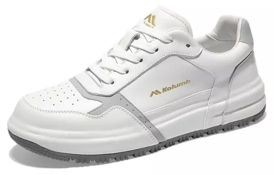 Кеды, обувь для скейтборда унисекс с низким верхом Kolumb, цвет White Light Gray