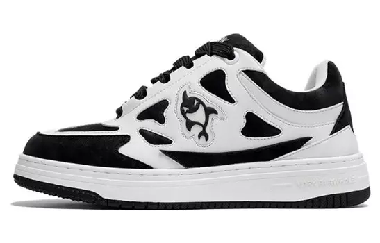 Кеды, обувь для скейтборда унисекс с низким верхом Fairwhale, белый/черный