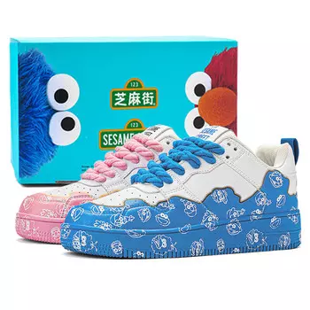 Кеды, обувь для скейтборда унисекс с низким верхом Sesame Street, цвет Cherry Pink