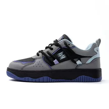 Кеды, обувь для скейтборда унисекс с низким верхом Zhr, цвет Gray Black