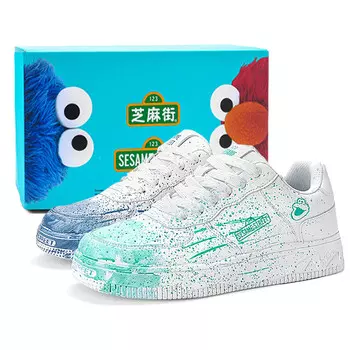 Кеды, обувь для скейтборда унисекс с низким верхом Sesame Street, цвет Red bean acacia