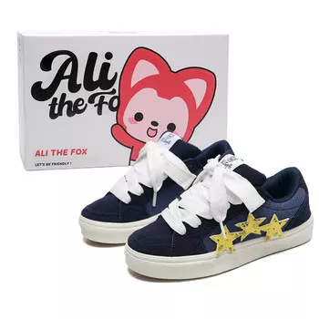 Кеды, обувь для скейтборда унисекс с низким верхом Ali The Fox, темно-синий