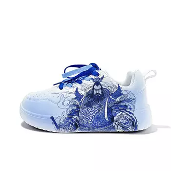 Кеды, обувь для скейтборда унисекс с низким верхом Cold Cicadas Yesterday, цвет Blue-door-god-ZLA1030D-L