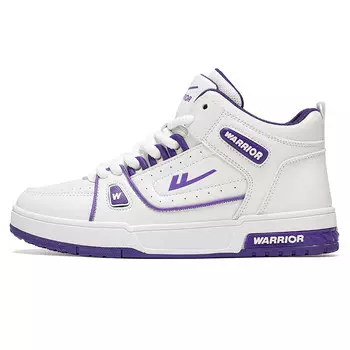 Кеды, обувь для скейтборда унисекс с высоким верхом Warrior, белый/черный/красный