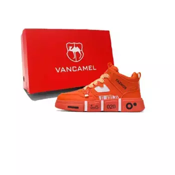 Кеды, обувь для скейтборда унисекс средней высоты Vancamel, бежевый/зеленый