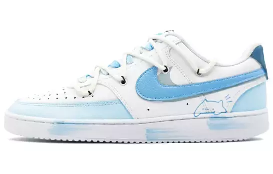 Кеды, обувь для скейтбординга Court Vision, унисекс, низкая, синий Nike