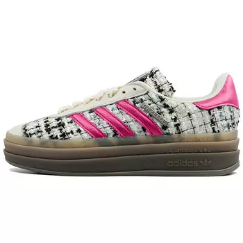 Кеды, обувь для скейтбординга Gazelle унисекс с низким верхом розового цвета Adidas Originals, белый