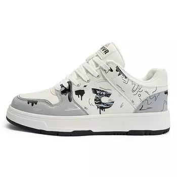 Кеды, обувь для скейтбординга Jwvr X унисекс с низким верхом Abciu, цвет White Gray