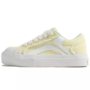 Кеды, обувь для скейтбординга Pie Shoes, женская, низкая, желтый Tuopin