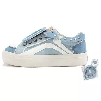 Кеды, обувь для скейтбординга Pie Shoes, женская, низкая Tuopin, черный/белый