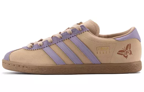 Кеды, обувь для скейтбординга Stadt унисекс с низким верхом коричневого/фиолетового цвета Adidas Originals