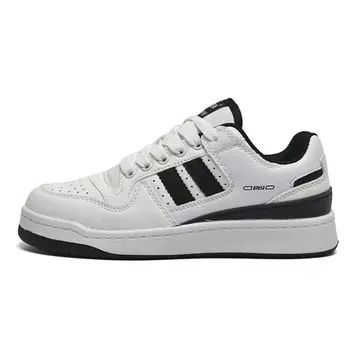 Кеды, обувь для скейтбординга унисекс с низким верхом A&M, белый/черный