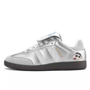 Кеды, обувь для скейтбординга унисекс с низким верхом Crayon Shinchan, цвет White/Gray