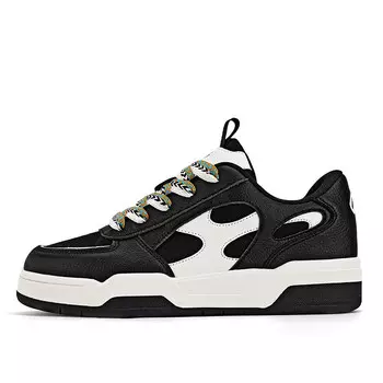 Кеды, обувь для скейтбординга унисекс с низким верхом Cindiress, белый/черный