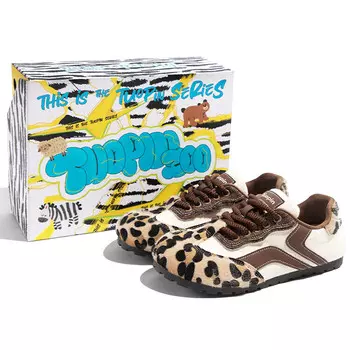 Кеды, обувь для скейтбординга Zoo Series, женская, с низким верхом Tuopin, бежевый/черный