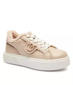 Кеды Pinko YOKO 06 shearling, бежевый