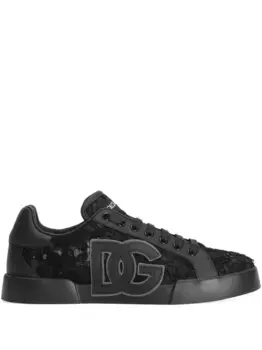 Кеды Portofino DOLCE & GABBANA, черный
