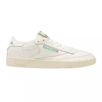 Кеды Reebok Club C 85 Vintage, белый/бежевый/светло-зеленый