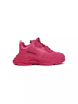 Кеды с логотипом Balenciaga Kids, розовый