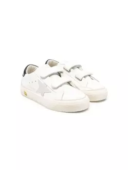 Кеды с нашивками Golden Goose Kids, белый